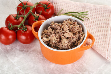 Canned tuna fish for salad