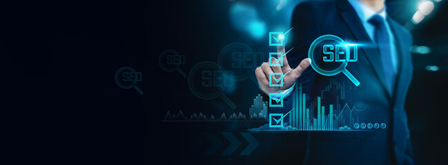 Businessman check - optimizing online business evaluations through virtual interfaces and...