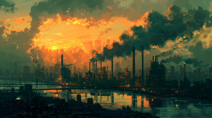 Polluted horizons: artistic interpretations of industrial areas in the metropolis