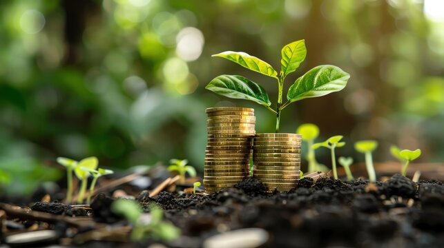 ESG Environmental, Social, Governance data reporting enhanced with green marketing trends, aligning financial practices with sustainability growth