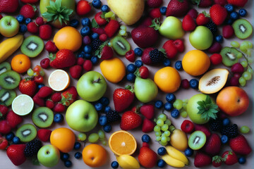 Fototapeta na wymiar background Fruits eting concept healthy eating