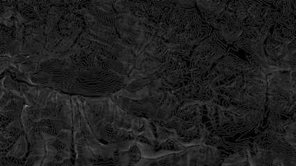 Vector abstract earth relief map generated conceptual elevation map isolines landscape surface eleva - obrazy, fototapety, plakaty