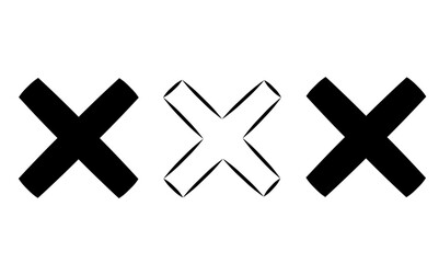 Black and white cross memphis graphic