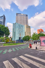 Vista a edificios de la ciudad de méxico