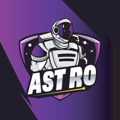 ASTRONAUT MASCOT LOGO