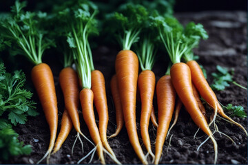 fresh carrots garden