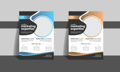 modern corporate flyer layout.