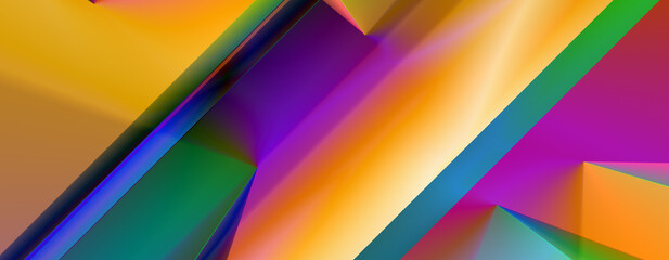 modern abstract background, Minimal. Color gradient, Web banner, Geometric shape, Lines stripes triangles. Design. Futuristic, Cut paper or metal effect, Luxury, abstract gradient banner background.