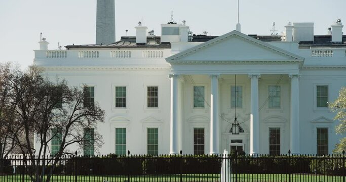 White House North Facade on Clear Day
