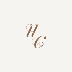 Luxury and Elegant initial monogram logo letter wedding concept design ideas HG