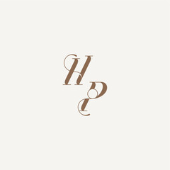 Luxury and Elegant initial monogram logo letter wedding concept design ideas HP