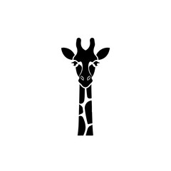 Long neck giraffe - obrazy, fototapety, plakaty