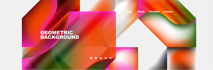 Vibrant pink and magenta petals create a colorful geometric pattern on a white background. The rectangles and tints and shades give the art a bold and modern look