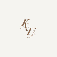 Luxury and Elegant initial monogram logo letter wedding concept design ideas KU