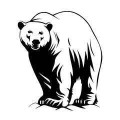 Polar bear outline