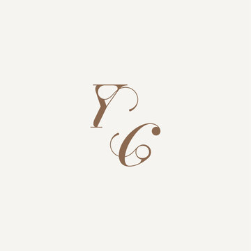 YG letter wedding concept design ideas Luxury and Elegant initial monogram logo