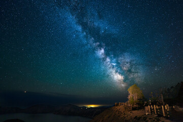 Crater Lake Milky Way