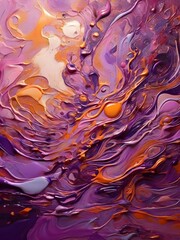 psychadelic trance abstract art with dominant color being purple