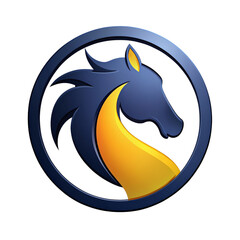 Horse logo on a transparent background - PNG file
