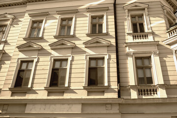 Historic building in the city of Szekesfehervar,Hungary.
