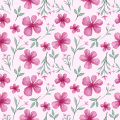 Vintage floral seamless pattern