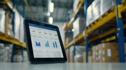 Innovative computerized warehouse management software for real-time parcel delivery monitoring.