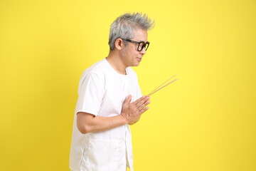 50s white clothing man