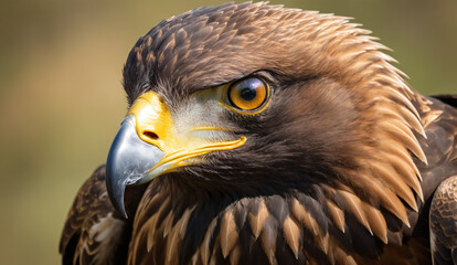Naklejka premium close up of a eagle, detailed