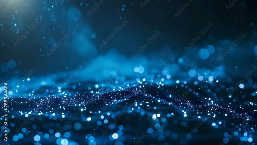 Aufkleber stellar data waves: networking in the digital cosmos. concept networking, digital communication, tec