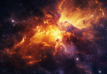 Fototapeta na wymiar Stellar Spray: Cosmic Splendor