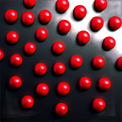 Autumn olive berries bright red small and round crisp heart shape with subtle shadows Food