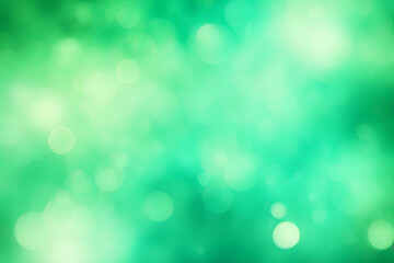 Obraz premium Aquamarine Green bokeh , a normal simple grainy noise grungy empty space or spray texture , a rough abstract retro vibe shine bright light and glow background template color gradient