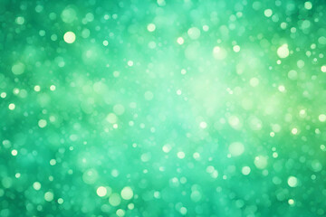 Obraz premium Aquamarine Green bokeh , a normal simple grainy noise grungy empty space or spray texture , a rough abstract retro vibe shine bright light and glow background template color gradient