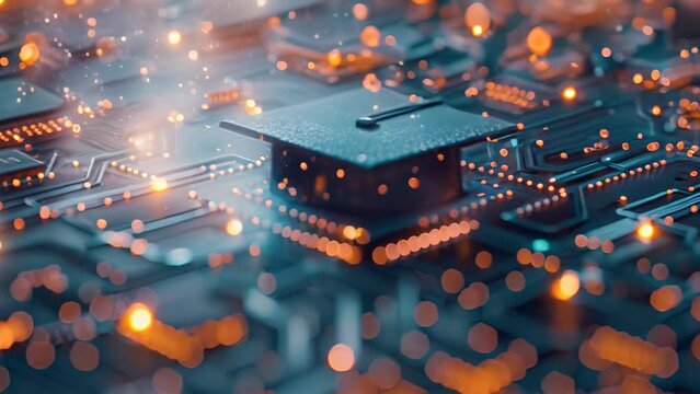 Tech-Enhanced Learning: The Future of Education. Concept Education Technology, Remote Learning, Online Classes, Digital Tools, Virtual Classroom