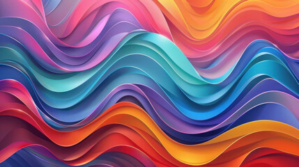 abstract background with colorful waves, rainbow colors. this makes a beautiful background for designing and decorating posters or presentations in a modern style. a trendy wallpaper - obrazy, fototapety, plakaty