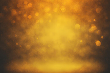 Yellow-orange bokeh , a normal simple grainy noise grungy empty space or spray texture , a rough abstract retro vibe shine bright light and glow background template color gradient - obrazy, fototapety, plakaty