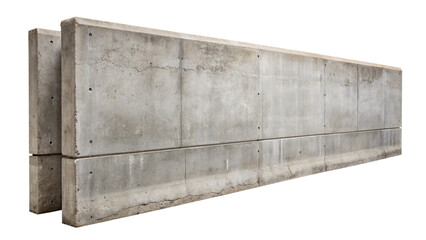 Concrete cement wall building barriers or borders. Industrial construction concept.