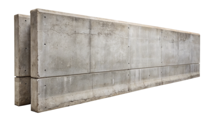 Concrete cement wall building barriers or borders. Industrial construction concept.