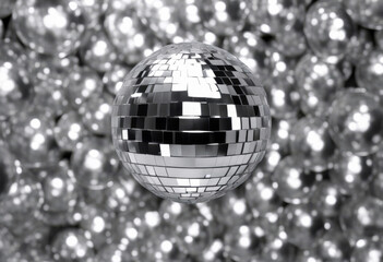 cut ball Based out Silver disco mirror discotheque night shine celebration glasses entertainment nightlife gold hall dance dj music lamp bright grey club texture