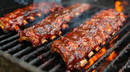 Savor the mouthwatering BBQ Spareribs straight from the smoker