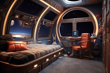 Space Exploration Kids' Bedroom Decors: Shuttle Toys, Astronaut Action Figures, Galaxy Bedding Bliss