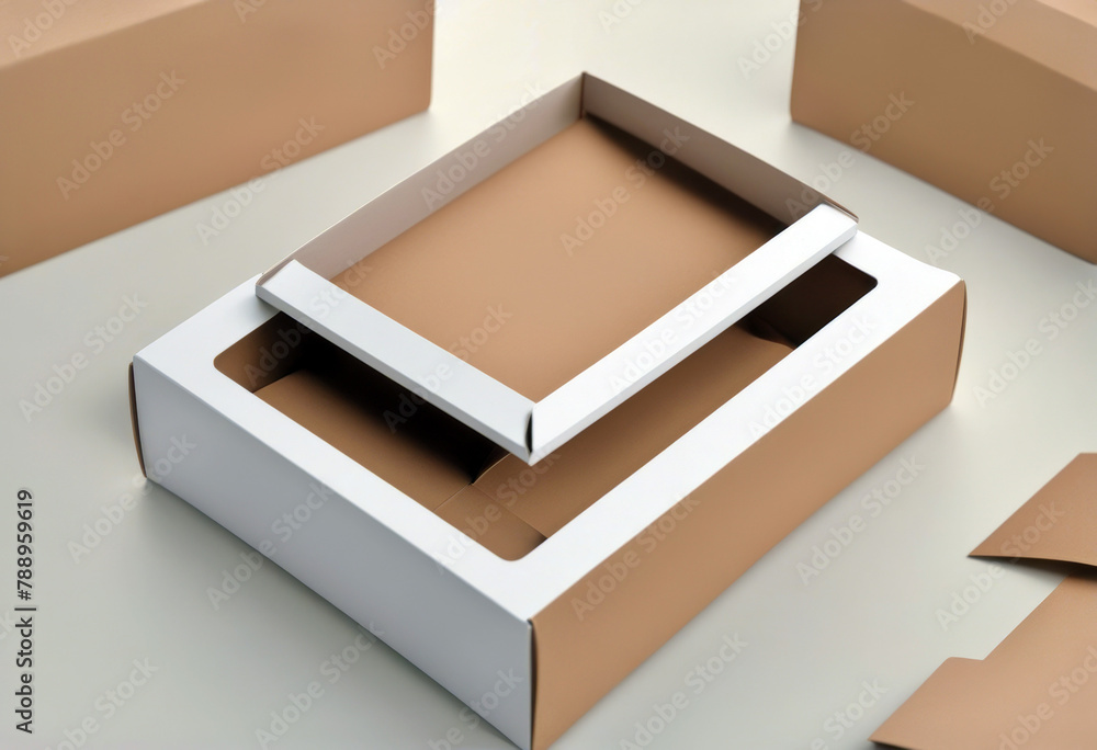 Poster light background paper top cardboard isolated white three-dimensional business template container cl