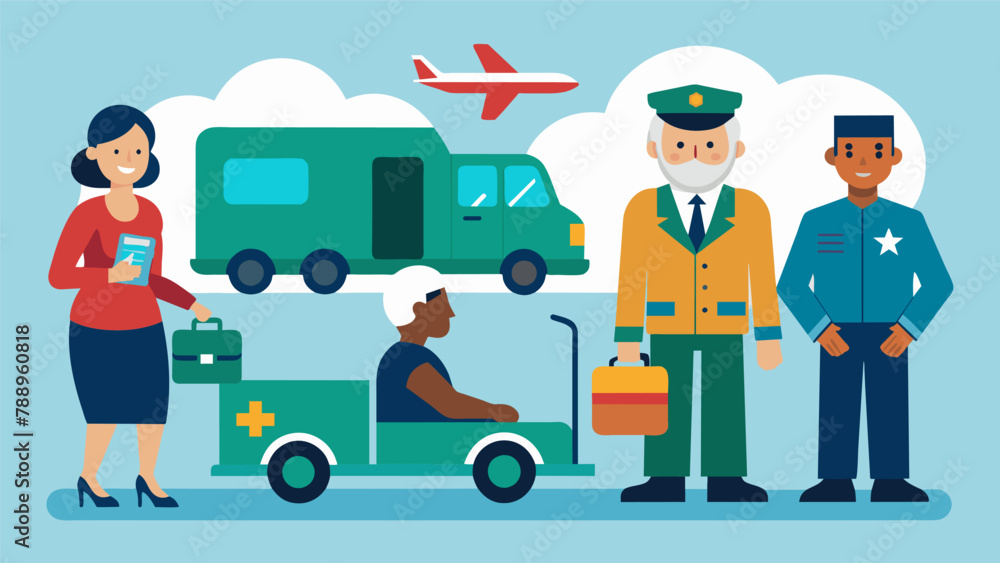 Poster a transportation service for veterans who may have difficulties getting to appointments or job inter