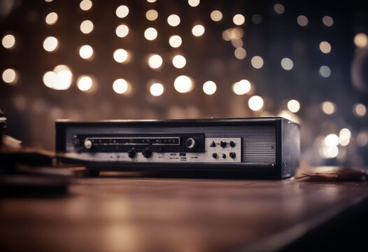 music retro design poster Vintage musical background party audio 80s cassette old tape style disco sound art club graphic flier pop fun cover trendy