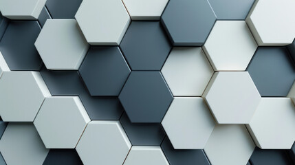 Close Up of a Wall Made of Hexagonal Tiles
