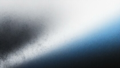 Azure Haze: Soft Gray Gradient with Blurred Blue Accents - obrazy, fototapety, plakaty