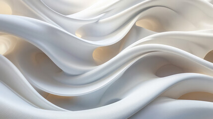 Close Up View of White Fabric