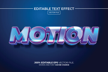 Motion 3D Editable Text Effect Style
