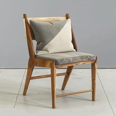 comfortable and comfortable wooden chairs, stylish and cool - obrazy, fototapety, plakaty