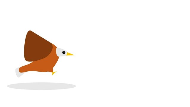 bird Day animated background illustration with eagle animation